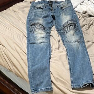 Waimea Men's Blue Distressed Jeans